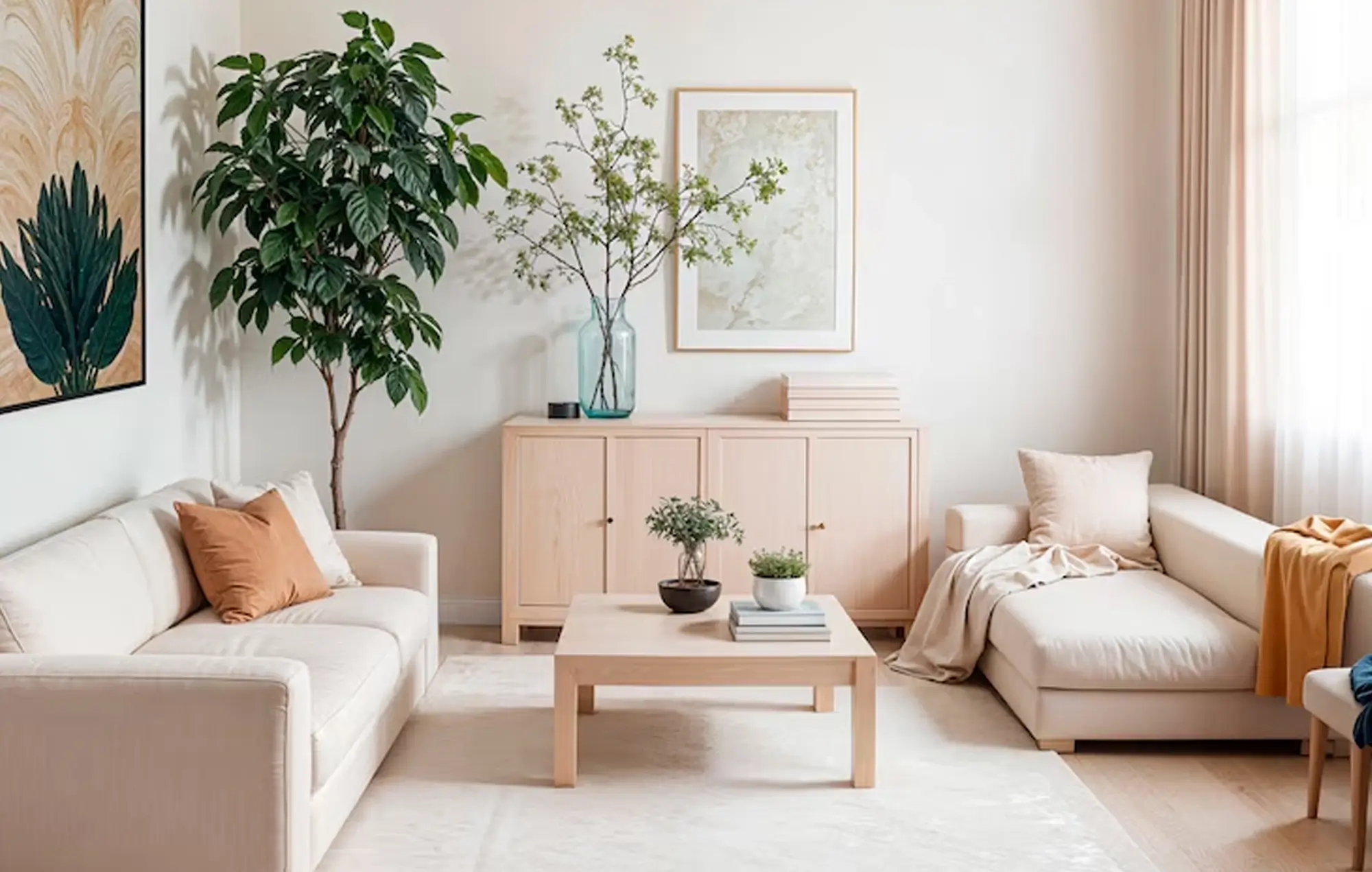 Piso laminado madeira clara - exemplo de instalação